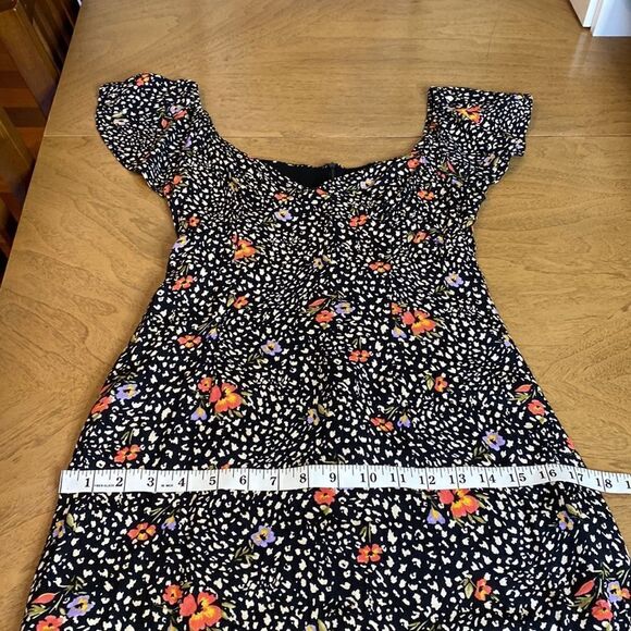 Forever 21 Floral Off-The-Shoulder Dress Size Small - Picture 8 of 11